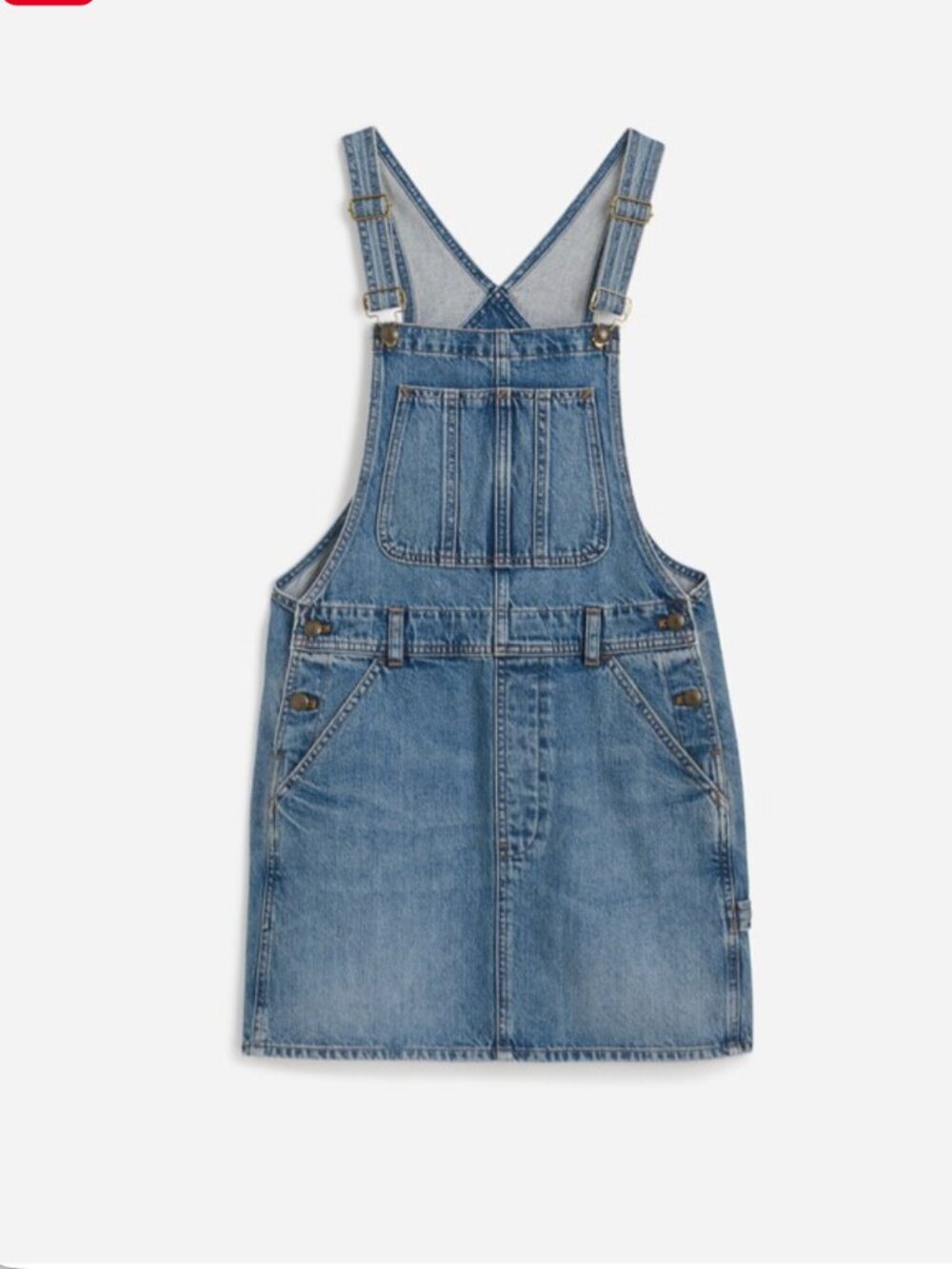 NWOT MADEWELL Boxy Mini Skirtall in Billings Wash